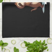 Funny Birthday Cake with Sloth Costume for Boys an Geschirrtuch (Gefaltet)