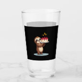 Funny Birthday Cake with Sloth Costume for Boys an Glas (Vorderseite)