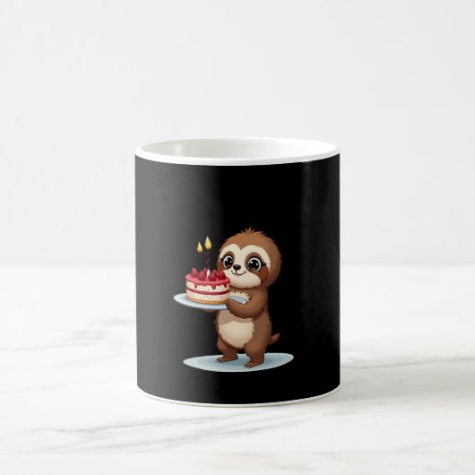 Funny Birthday Cake with Sloth Costume for Boys an Kaffeetasse (Mittel)