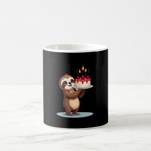 Funny Birthday Cake with Sloth Costume for Boys an Kaffeetasse (Mittel)