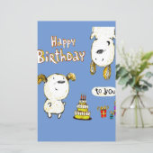 Funny birthday card (Stehend Vorderseite)