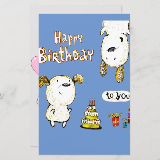 Funny birthday card (Vorne/Hinten)