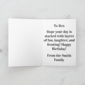 Funny Birthday Card – "Age is Just a Number…  Karte (Innenseite)