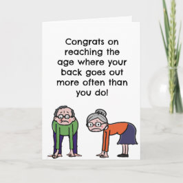 Funny Birthday Card Alter Karte