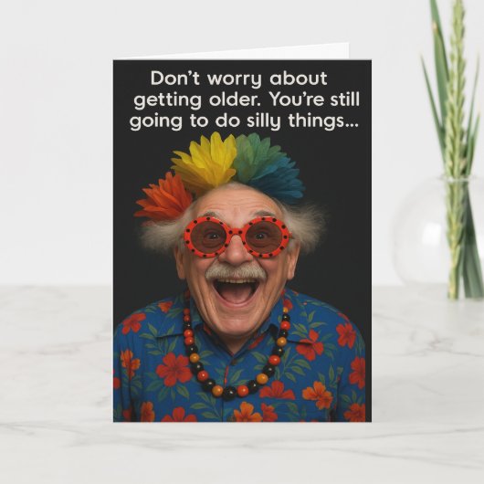 Funny Birthday Card Alter Karte (Vorderseite)
