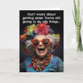 Funny Birthday Card Alter Karte (Vorderseite)