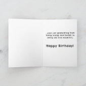 Funny Birthday Card Alter Karte (Innenseite)