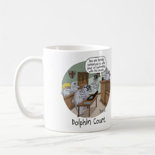 FUNNY BIRTHDAY CARD and GIFT with NIEDLICH DOLPHIN Kaffeetasse (Links)