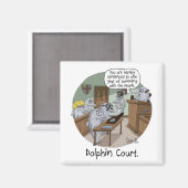 FUNNY BIRTHDAY CARD and GIFT with NIEDLICH DOLPHIN Magnet (Vorderseite/Rückseite)