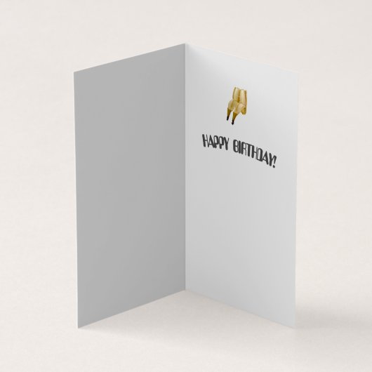FUNNY BIRTHDAY CARD BANANA GREETING (Innenseite)