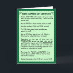 Funny Birthday Card:  Birthday Karte<br><div class="desc">Who wouldn't love having their Birthday  Send this humorous birthday card and remember,  "Nudee Cleaners puts the cute back in your!"</div>