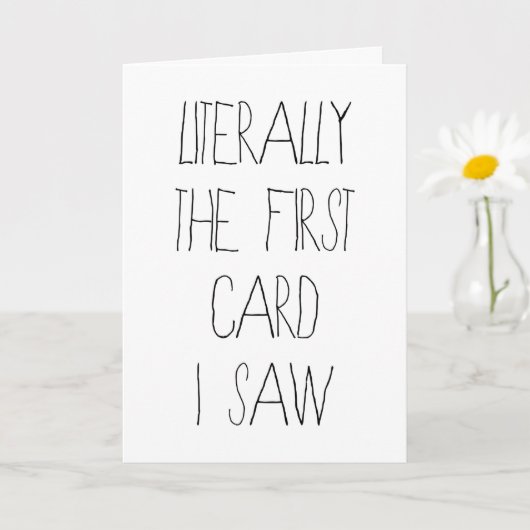 Funny Birthday Card buchstäblich die erste Karte, Karte (Kleine Pflanze)