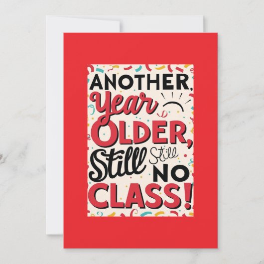 Funny Birthday Card Einladung (Vorderseite)