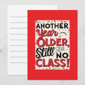 Funny Birthday Card Einladung (Vorne/Hinten)