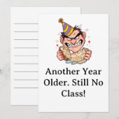 Funny Birthday Card Einladung (Vorne/Hinten)