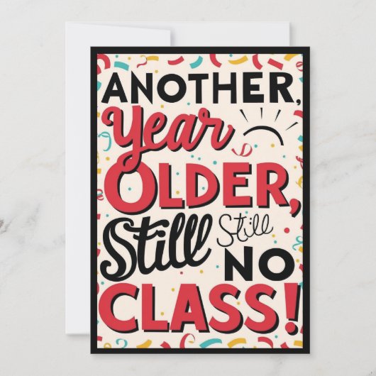 Funny Birthday Card Einladung (Vorderseite)