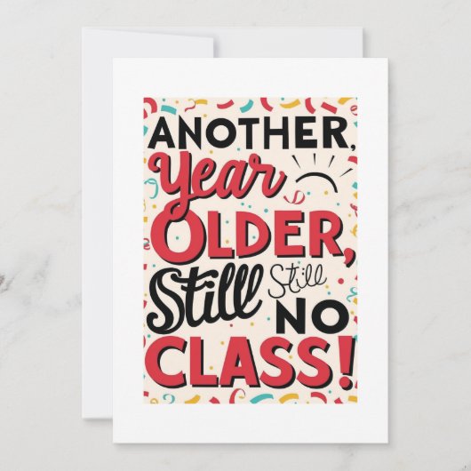 Funny Birthday Card Einladung (Vorderseite)