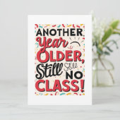 Funny Birthday Card Einladung (Stehend Vorderseite)