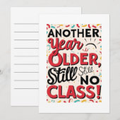 Funny Birthday Card Einladung (Vorne/Hinten)