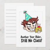 Funny Birthday Card Einladung (Vorne/Hinten)