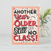 Funny Birthday Card Einladung (Stehend Vorderseite)