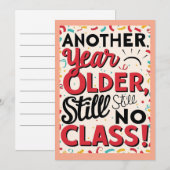 Funny Birthday Card Einladung (Vorne/Hinten)