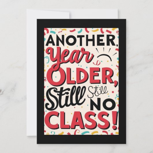 Funny Birthday Card Einladung (Vorderseite)