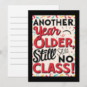 Funny Birthday Card Einladung (Vorne/Hinten)