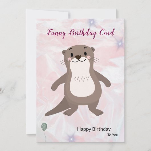 Funny Birthday Card Einladung (Vorderseite)