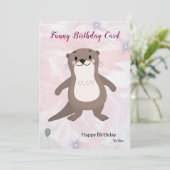 Funny Birthday Card Einladung (Stehend Vorderseite)