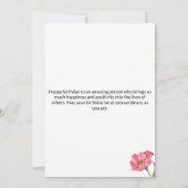 Funny Birthday Card Einladung (Rückseite)