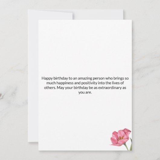 Funny Birthday Card Einladung (Rückseite)