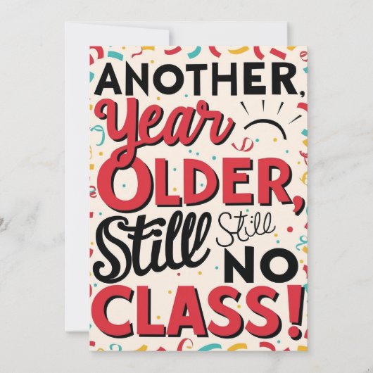 Funny Birthday Card Einladung (Vorderseite)