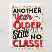 Funny Birthday Card Einladung (Vorne/Hinten)