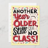 Funny Birthday Card Einladung (Vorne/Hinten)