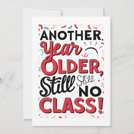 Funny Birthday Card Einladung (Vorderseite)