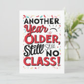 Funny Birthday Card Einladung (Stehend Vorderseite)