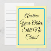 Funny Birthday Card Einladung (Vorne/Hinten)