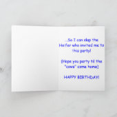 FUNNY BIRTHDAY CARD EINLADUNG (Innenseite)