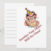 Funny Birthday Card Einladung (Vorne/Hinten)