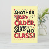 Funny Birthday Card Einladung (Stehend Vorderseite)