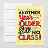 Funny Birthday Card Einladung (Vorne/Hinten)