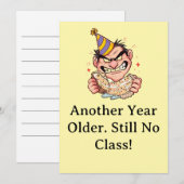 Funny Birthday Card Einladung (Vorne/Hinten)