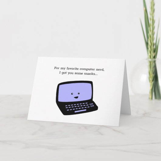 Funny Birthday Card for Computer Programmer Geek Karte (Vorderseite)