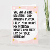 Funny Birthday Card for Friends Karte (Vorderseite)