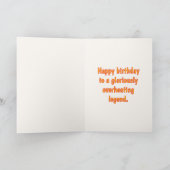 Funny Birthday Card for Midlife Women Still Hot  Karte (Innenseite)