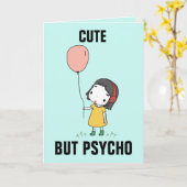 FUNNY BIRTHDAY CARD FOR SISTER, NIEDLICH, ABER PSY KARTE (Gelbe Blume)