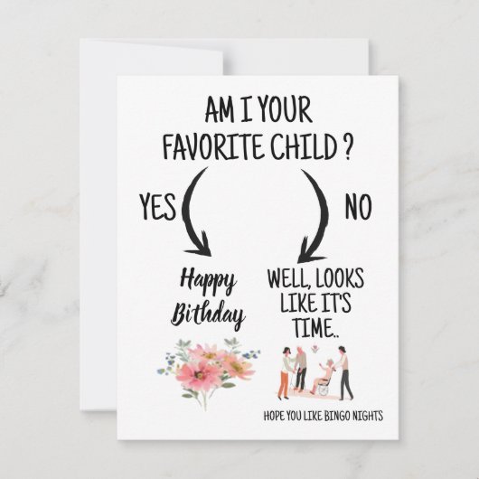 funny birthday card from mom to mom dankeskarte (Vorderseite)