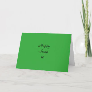 Funny Birthday Card für 16 Jahre altes Mädchen (De Karte