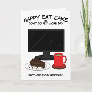 Funny Birthday Card für Arbeitskollegin  Karte